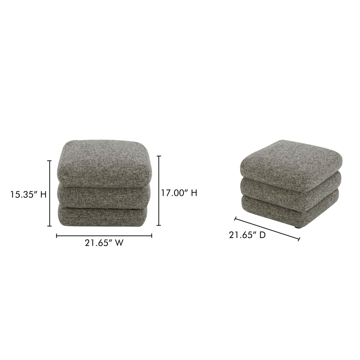 Lowtide - Stool - Stone Tweed