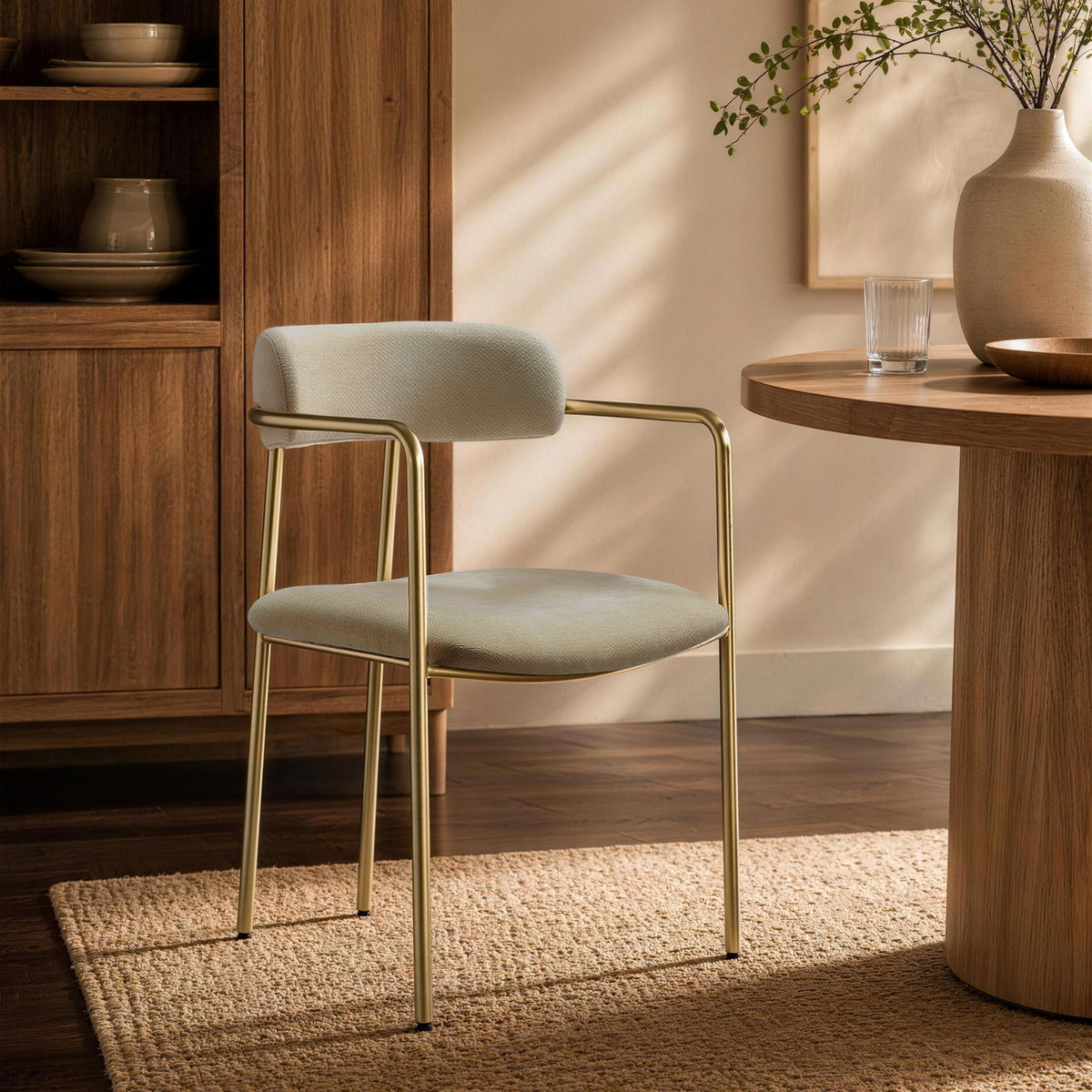 Manhattan Serene - Metal Upholstered Dining Chair
