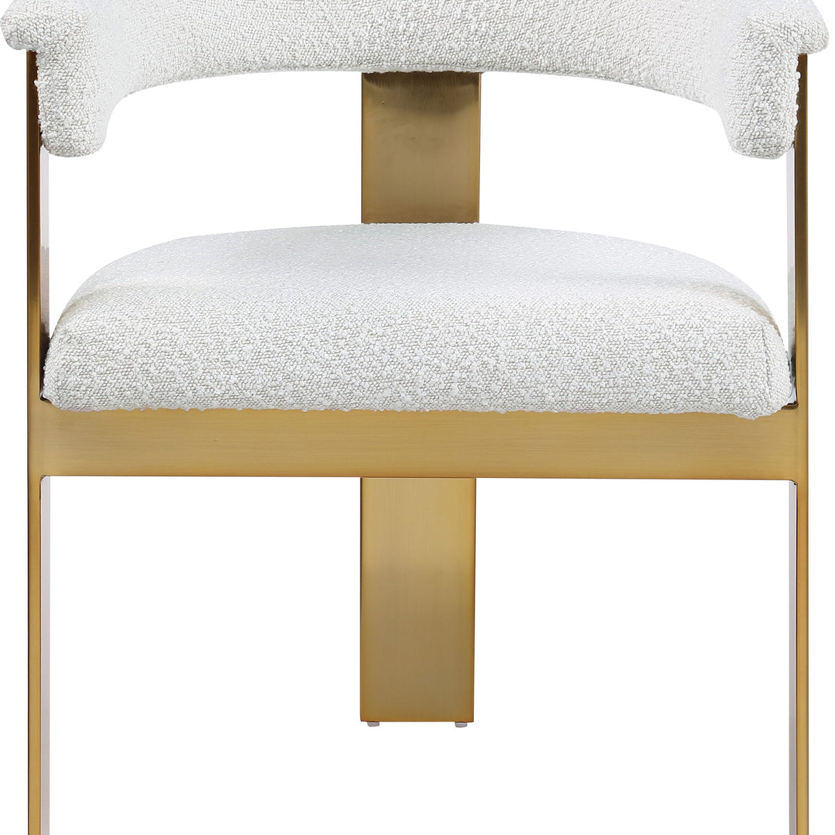 Romeo - Boucle Dining Chair With Gold Base (Set of 2)