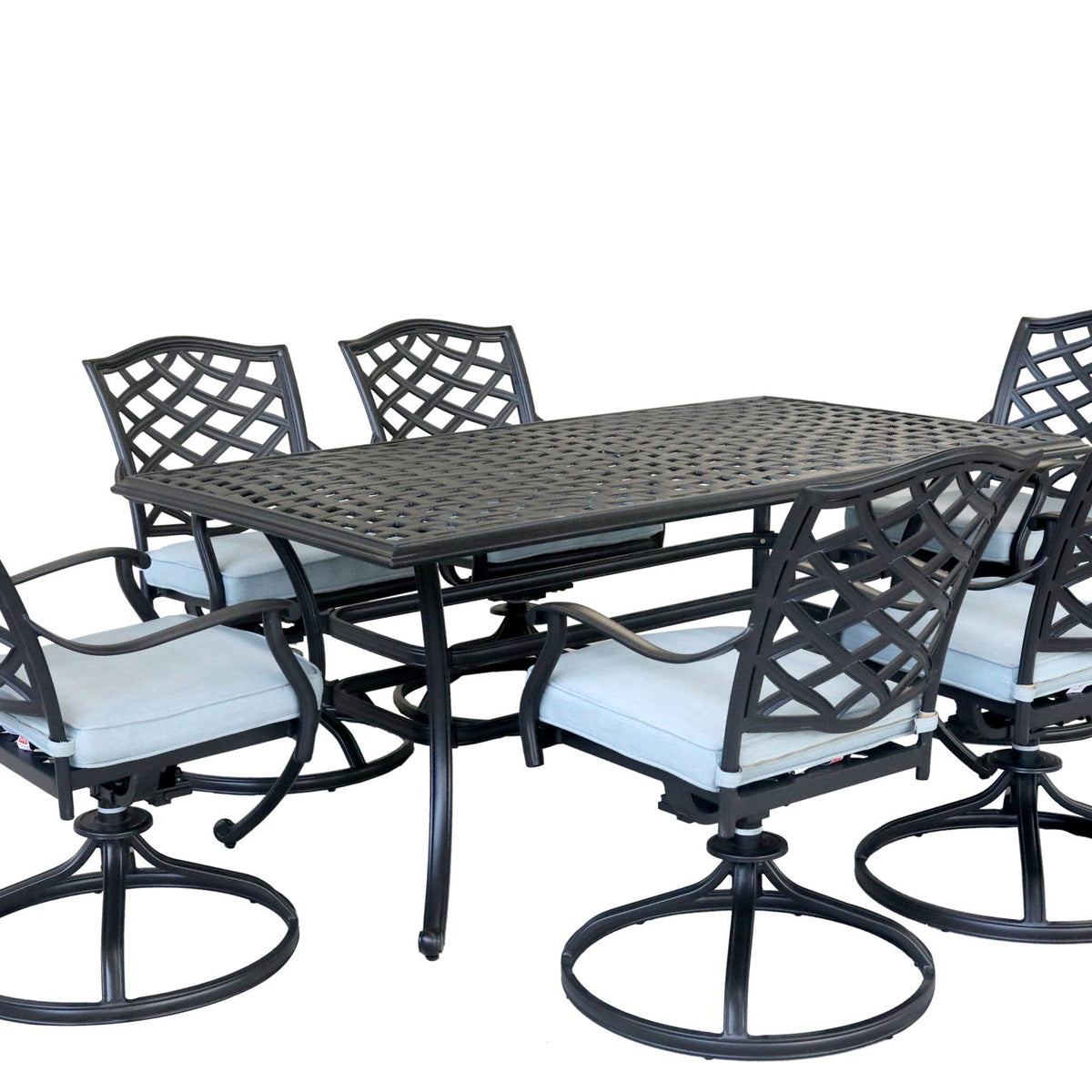 Aluminum Rectangular Dining Set
