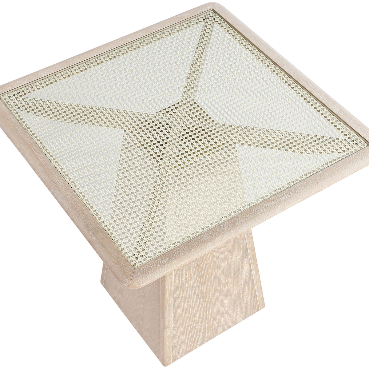 Atrium - Glass Top And Wood Base Dining Table