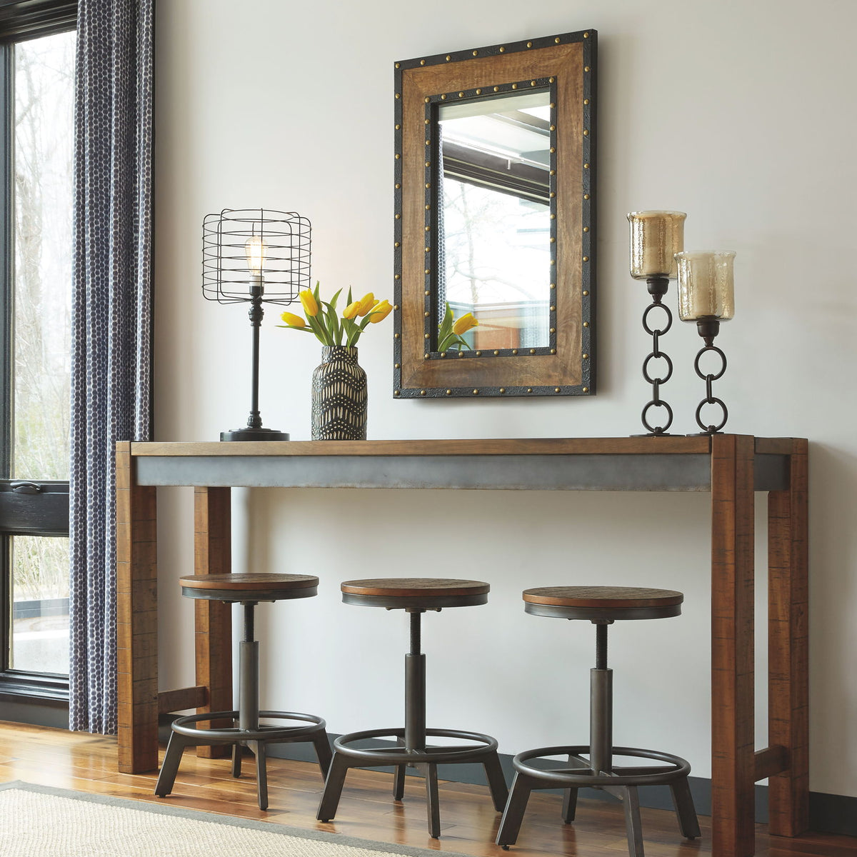 Torjin - Long Counter Table - Dark Brown