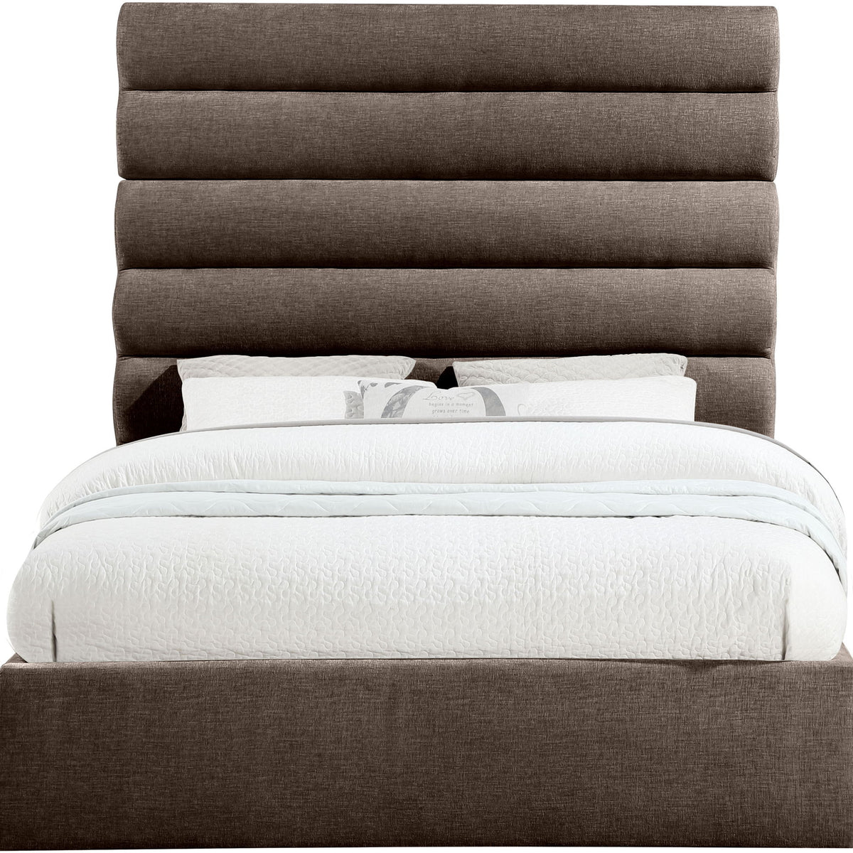 Adam - Chenille Fabric Bed With 70.5" Headboard