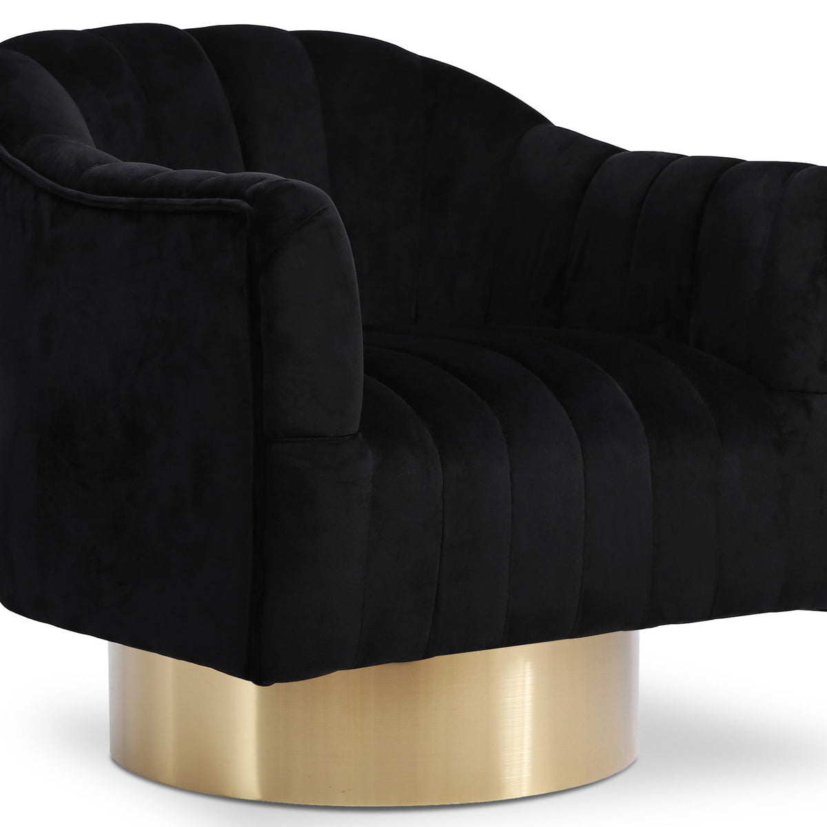 Farrah - Accent Chair with Gold Base