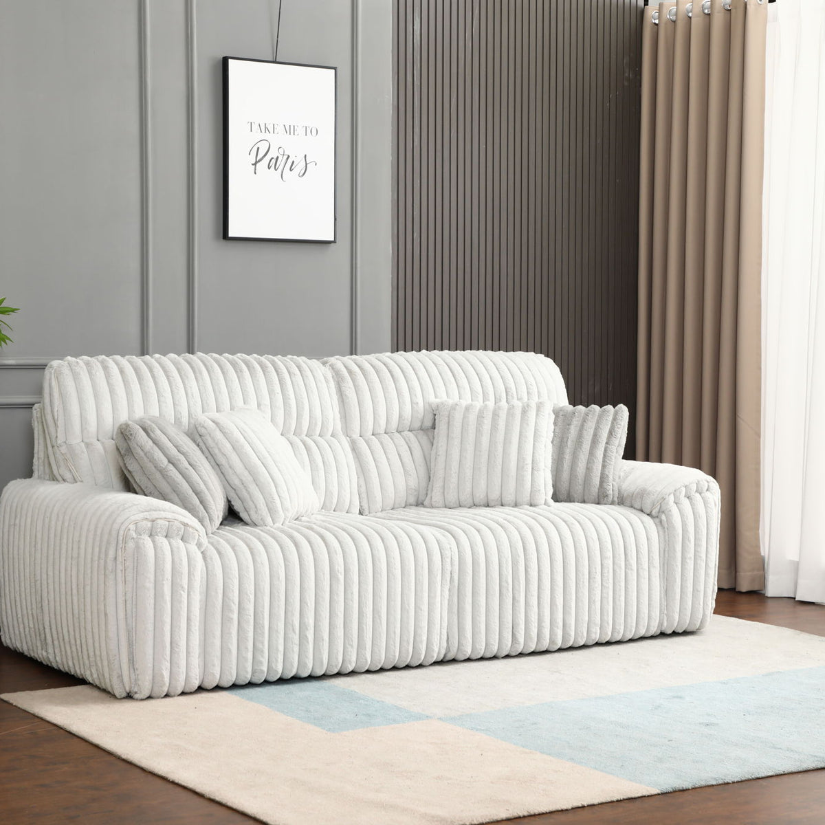 Jaya - Power Motion Sofa With Sleeper & USB Port - Mondo Gray