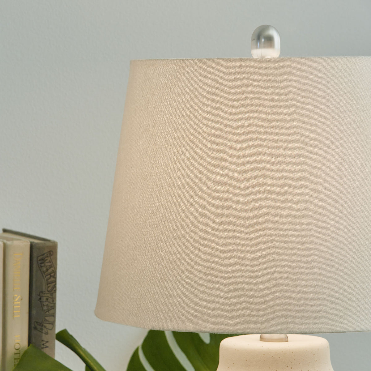 Afener - Blue / Beige - Ceramic Table Lamp (Set of 2)