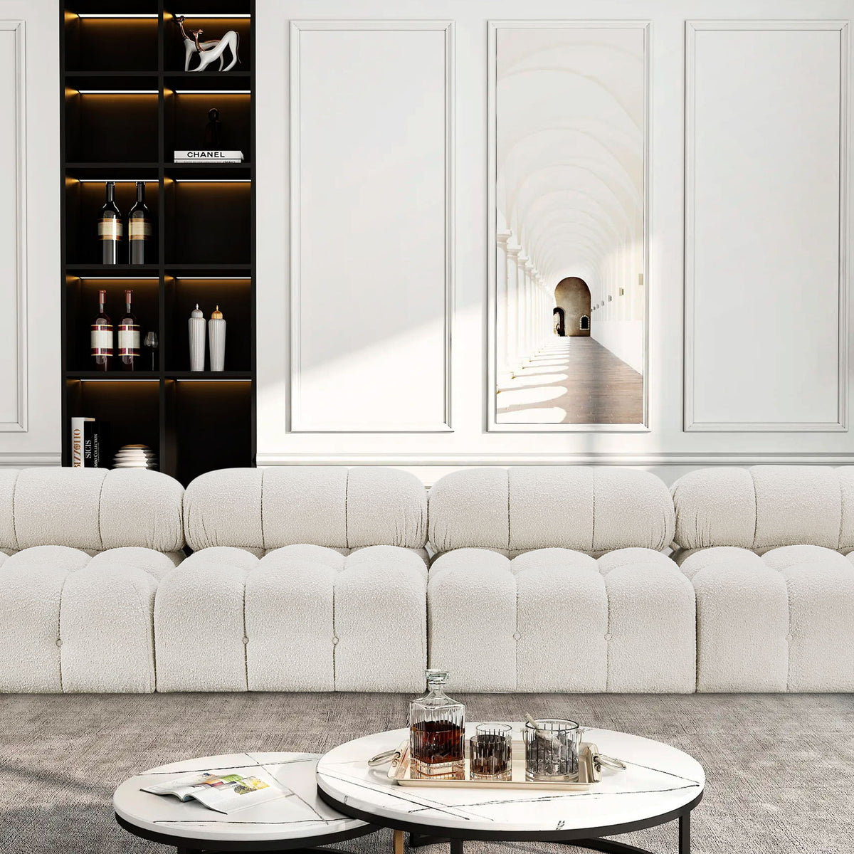 Ames - 4 Seat Modular Armless Sofa