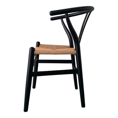 Ventana - Dining Chair Chair (Set of 2) - Black / Natural