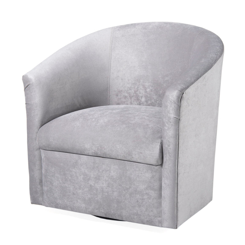 Eden - Swivel Chair With Microfiber Upholstery And Hardwood Frame