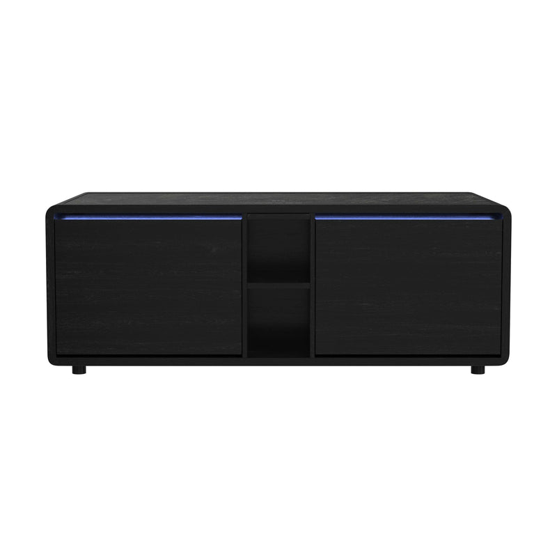 Halo - Smart Coffee Table With Fridge And Speaker - Black
