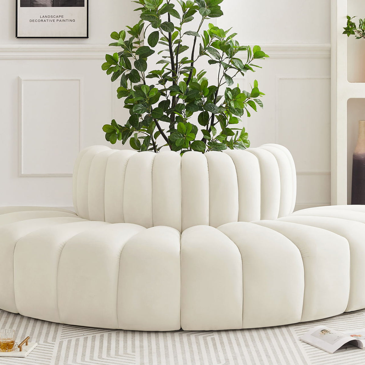 Arc - Velvet 4 Piece Modular Sofa