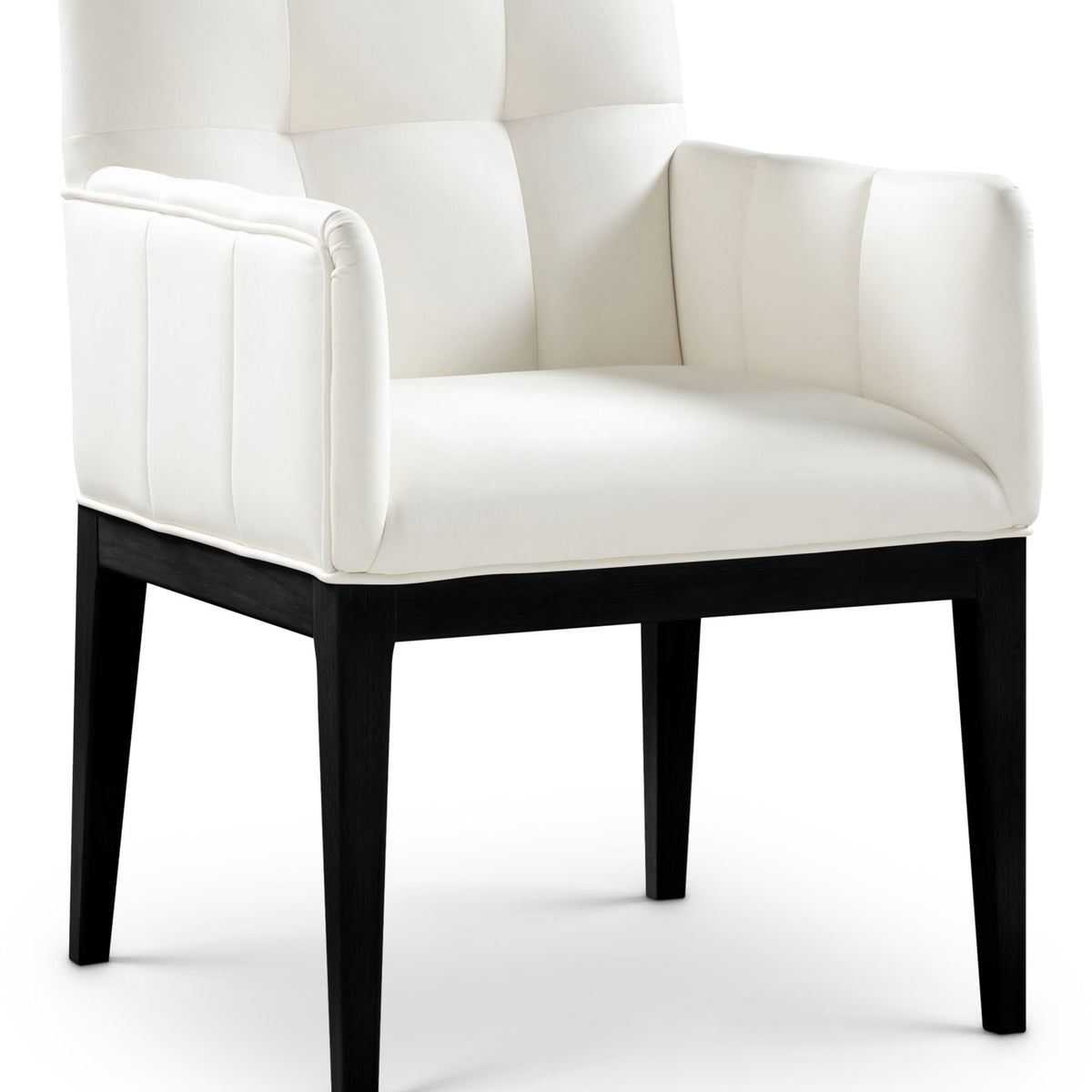 Adrian - Dining Arm Chair (Set of 2) - Black Legs