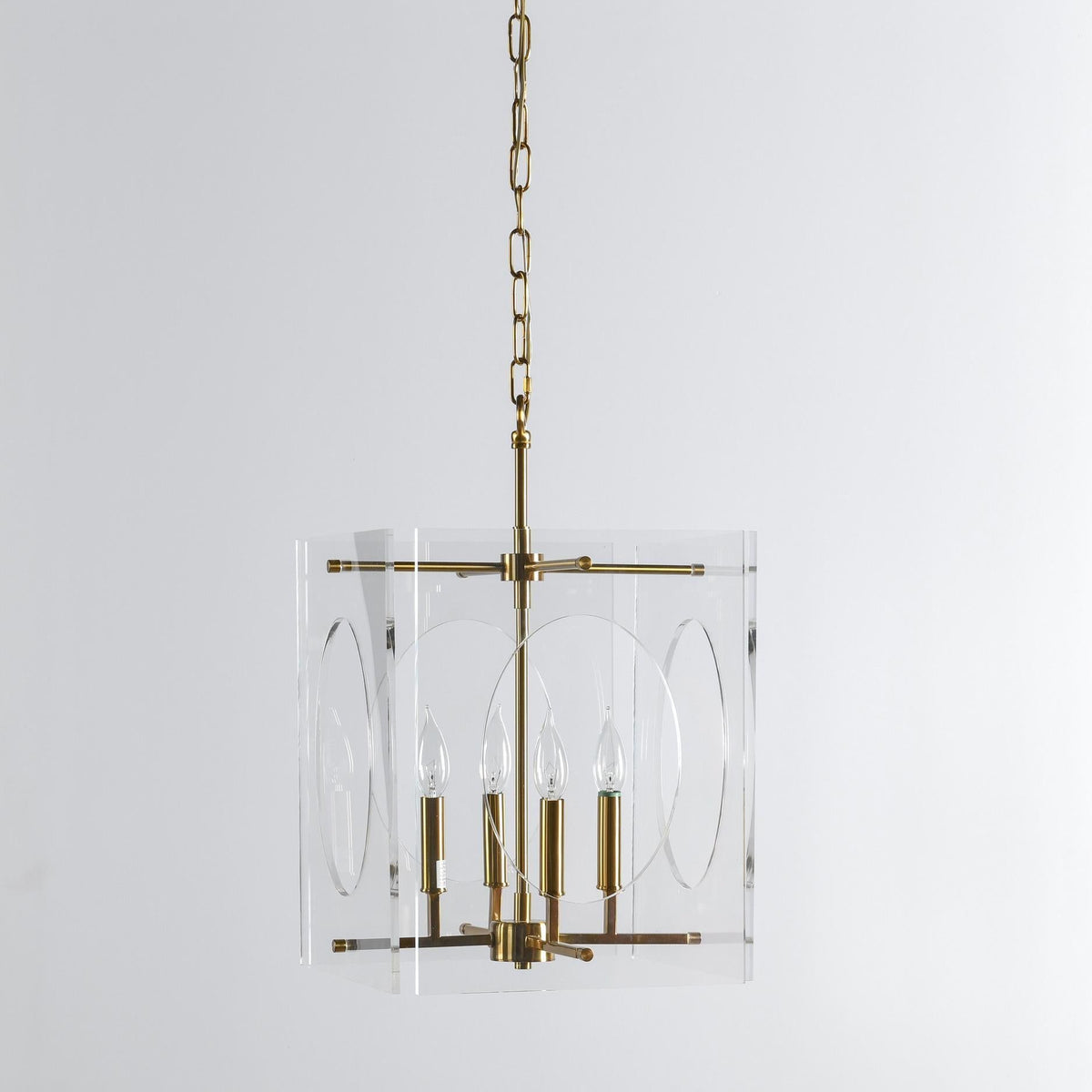Tessa - Chandelier - Clear/Brass