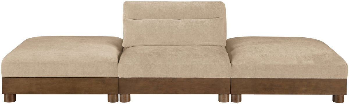 Turin - 3 Piece Fabric Upholstered Modular Sofa