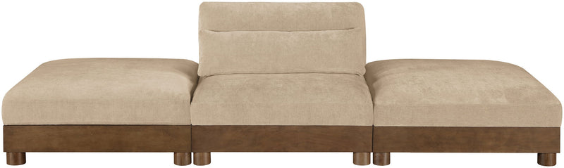 Turin - 3 Piece Fabric Upholstered Modular Sofa