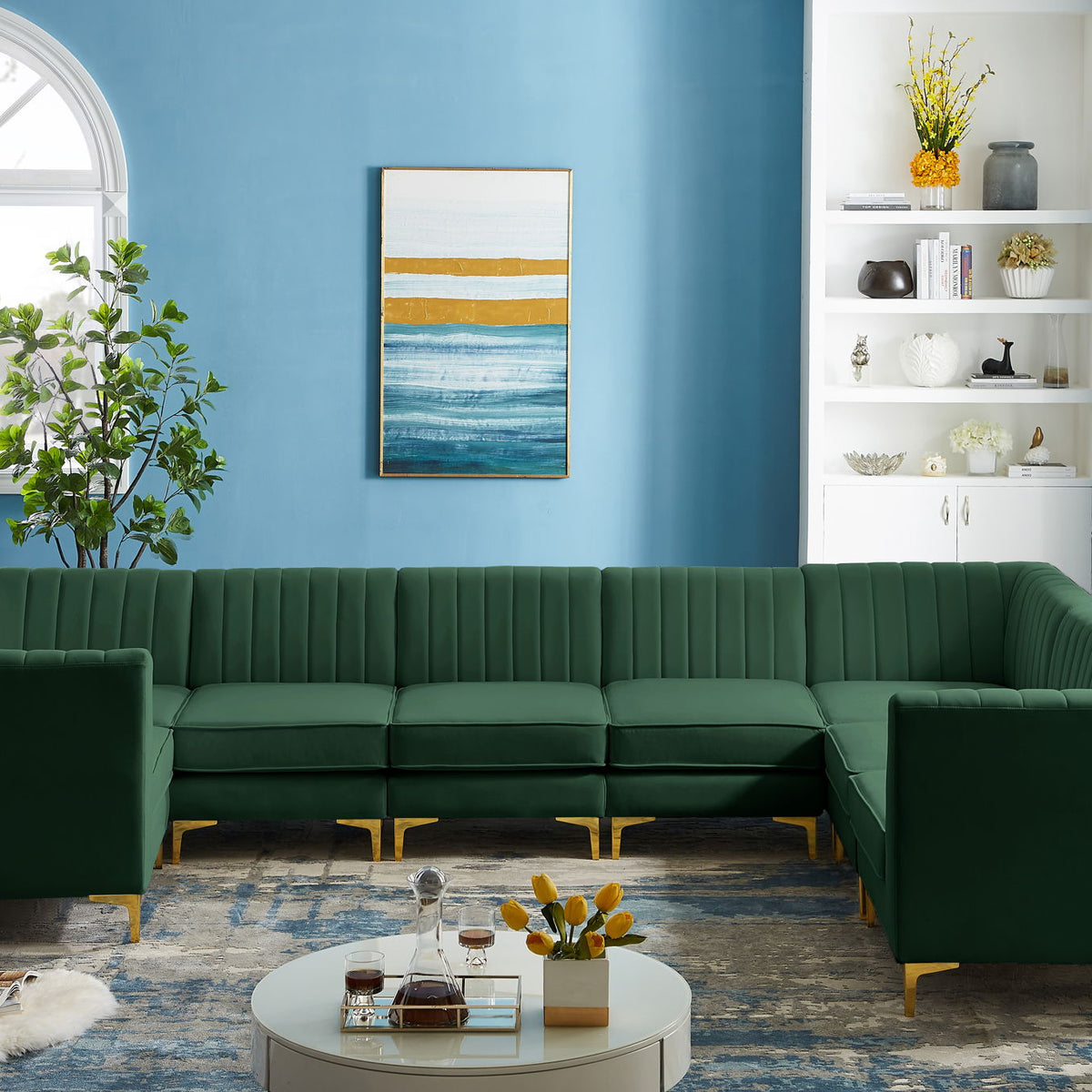 Alina - 8 Piece Modular U-Shaped Sectional