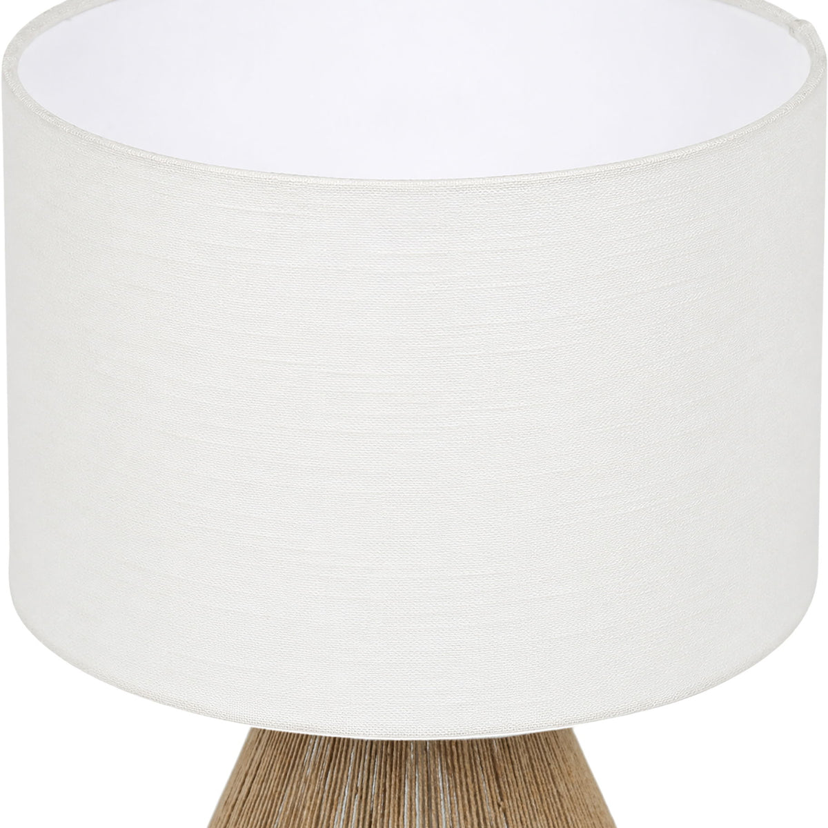 Soraya - Jute And Cotton Table Lamp - Beige
