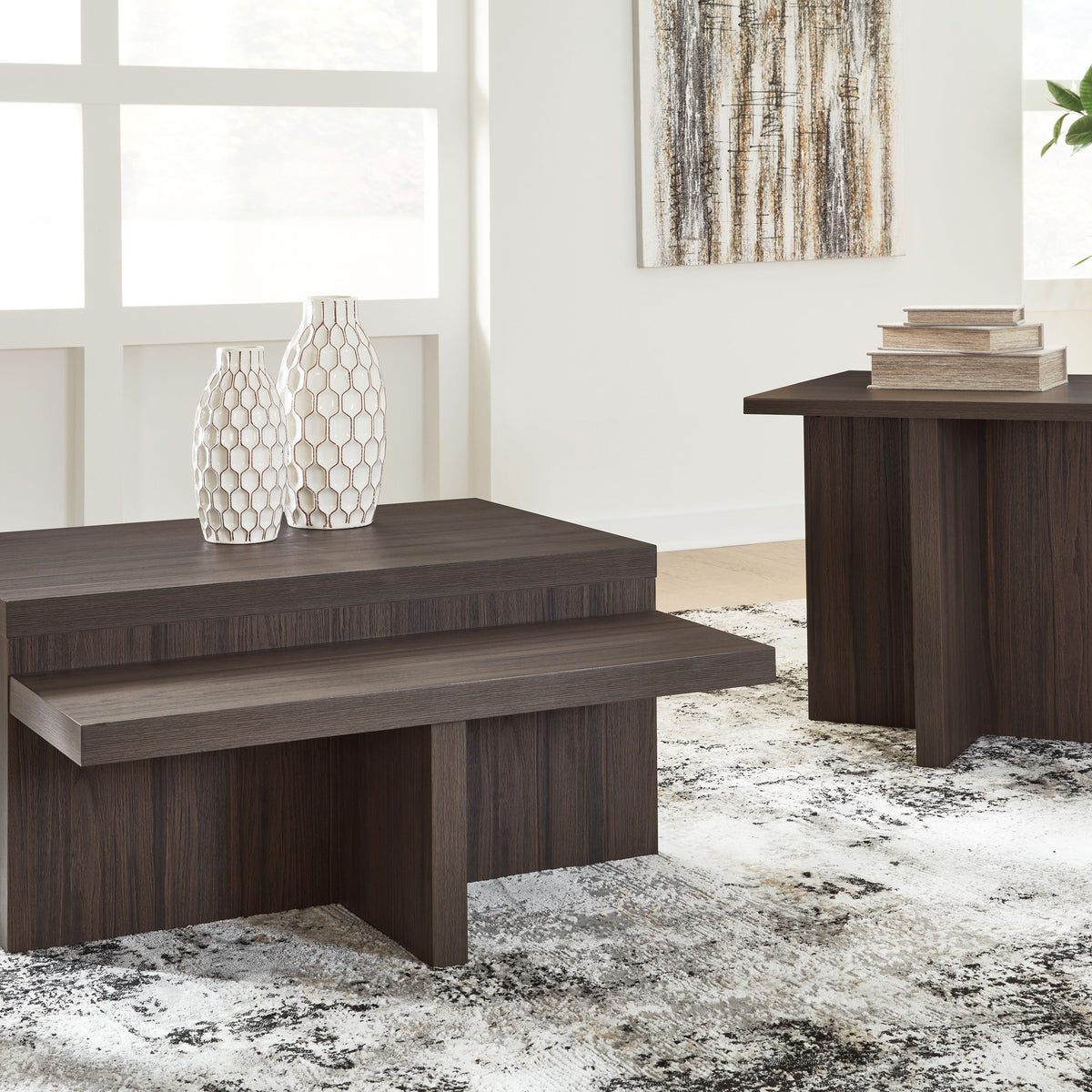 Zendex - Occasional Table Set (Set of 2) - Brown