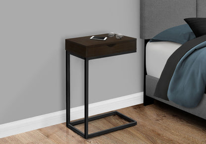 Accent Table, C - Shaped Contemporary Elegant Desig