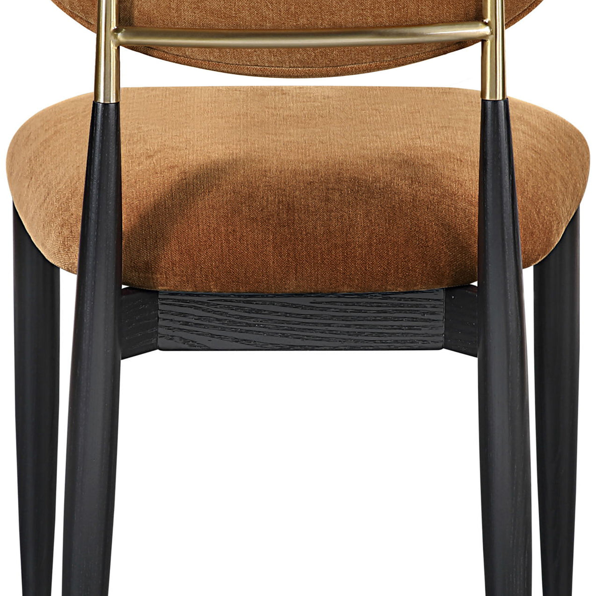 Riccio - Fabric Dining Side Chair (Set of 2) - Black And Gold Frame