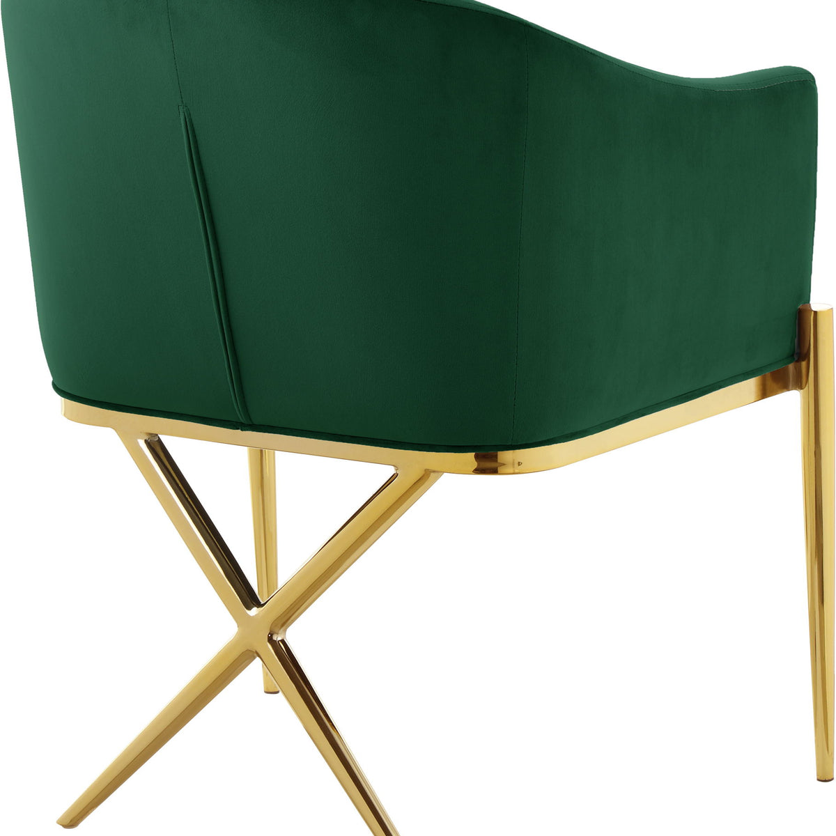 Xavier - Dining Chair with Gold Legs