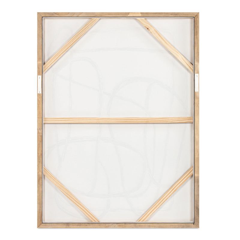 Encounters - Framed Painting - Beige