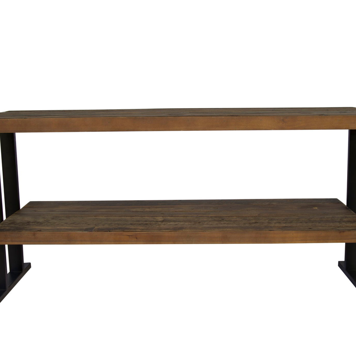Media Console Table With One Shelf To Your Home Decor - Natural / Black