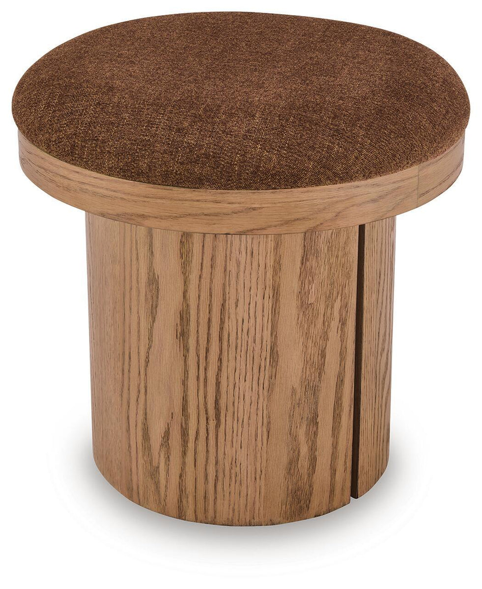 Lewisen - Accent Ottoman - Clay