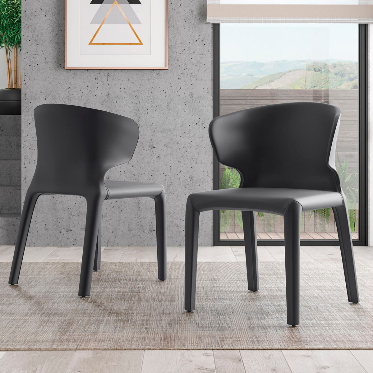 Manhattan Conrad - Vegan Leather Dining Chair (Set of 2)