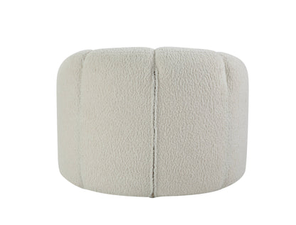 Osmash - Teddy Sherpa Chair With Swivel - White