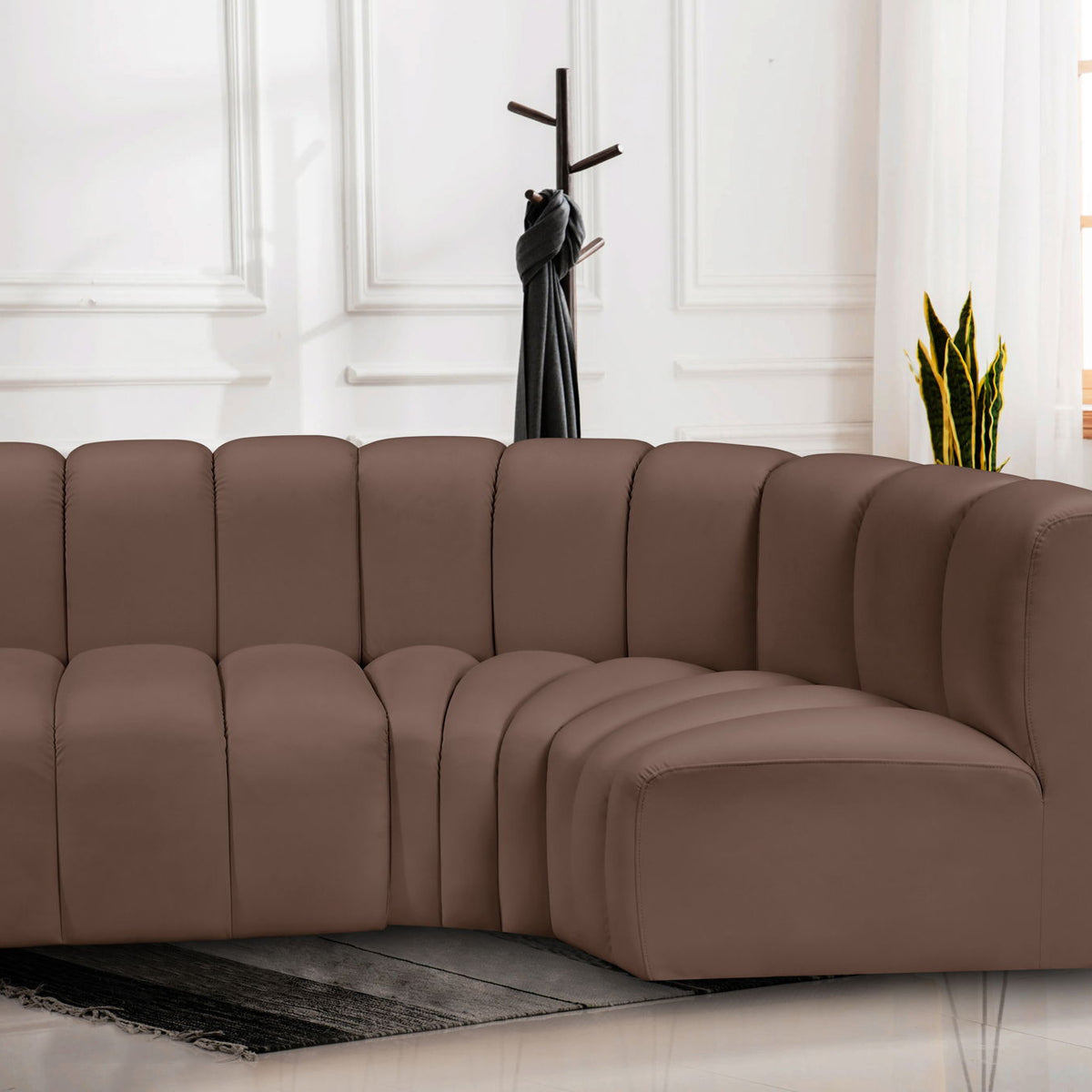 Arc - Faux Leather 3 Piece Sofa
