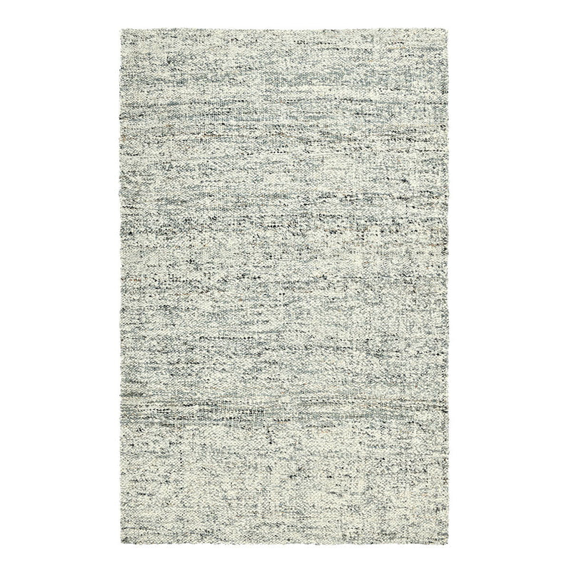 Flatweave area rug, light cool gray with speckled woven texture