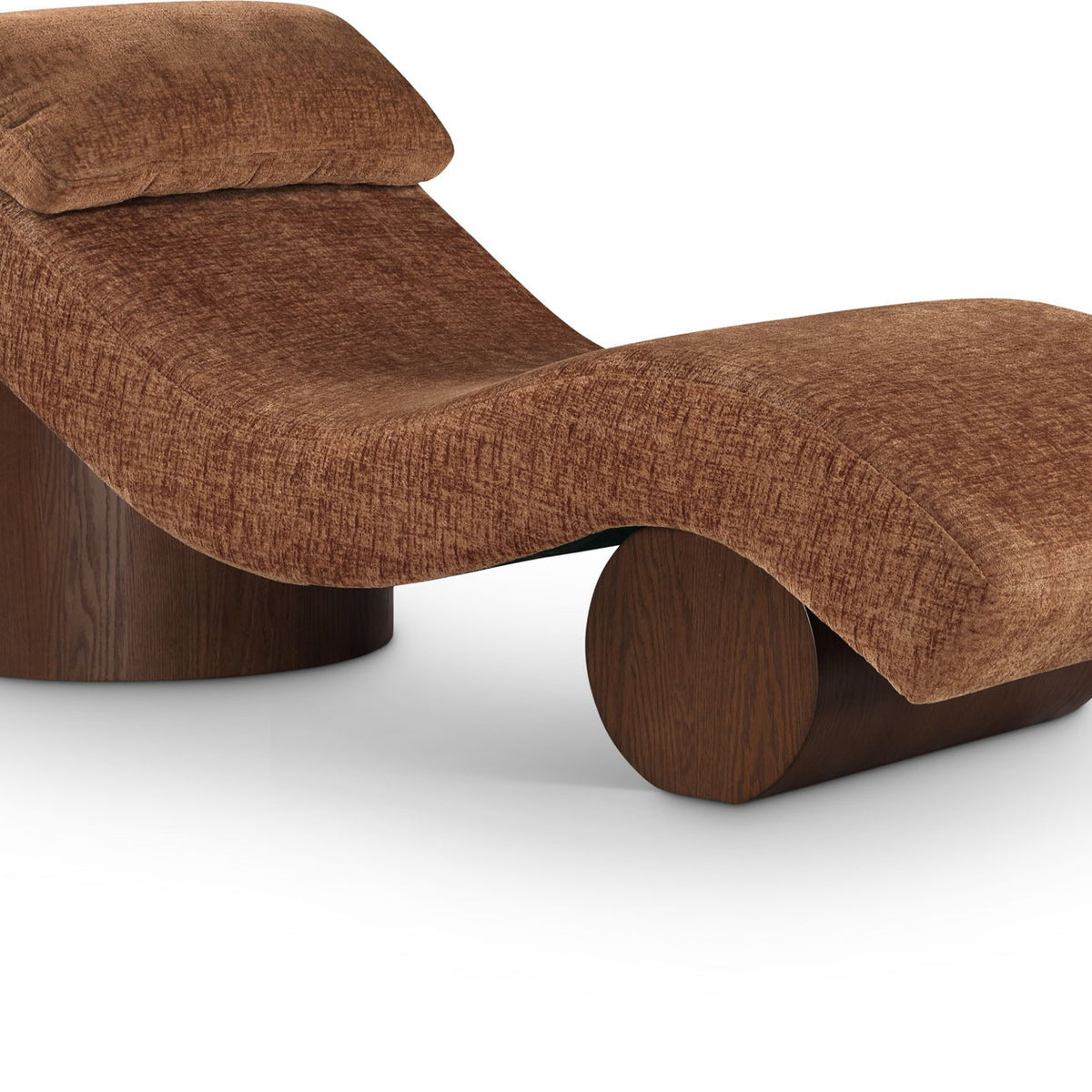 Marcella - Chaise Lounge - Walnut Base