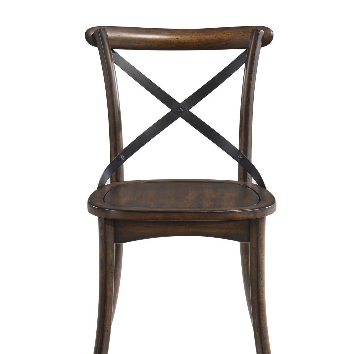 Kaelyn - Metal Side Chair (Set of 2) - Dark Oak