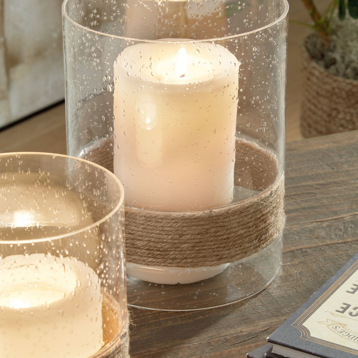 Eudocia - Clear - Candle Holder Set (Set of 2)