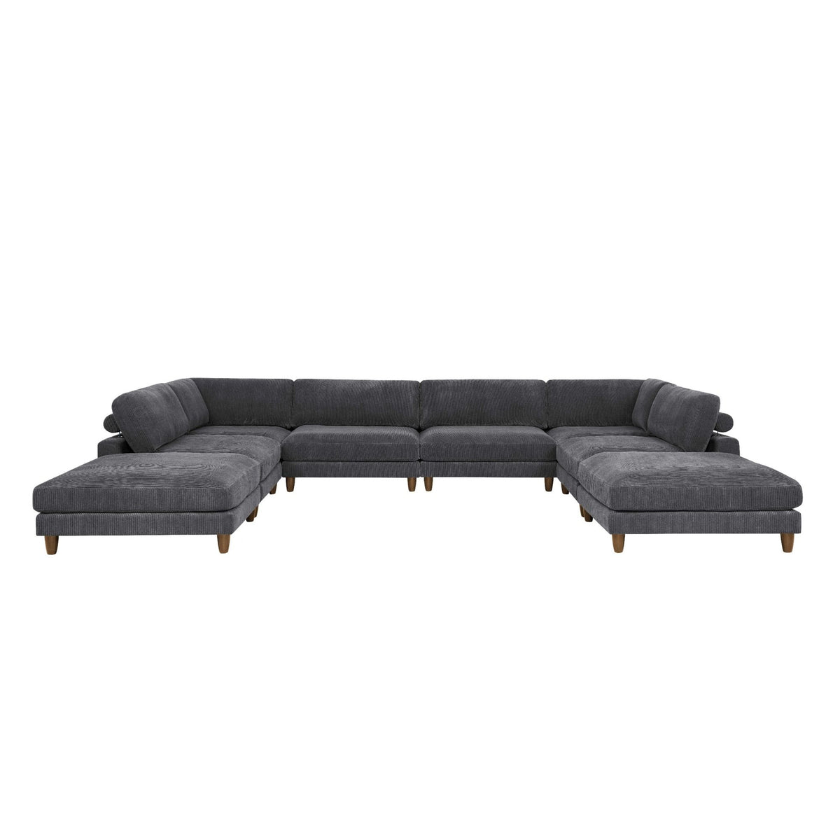 Modern Modular Sectional With Adjustable Back Support