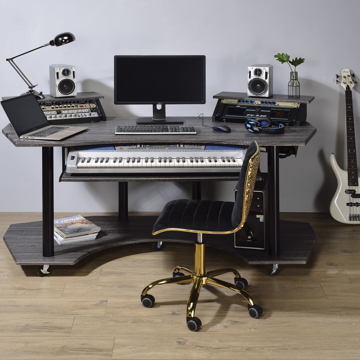 Eleazar - Music Recording Studio Desk - Wood
