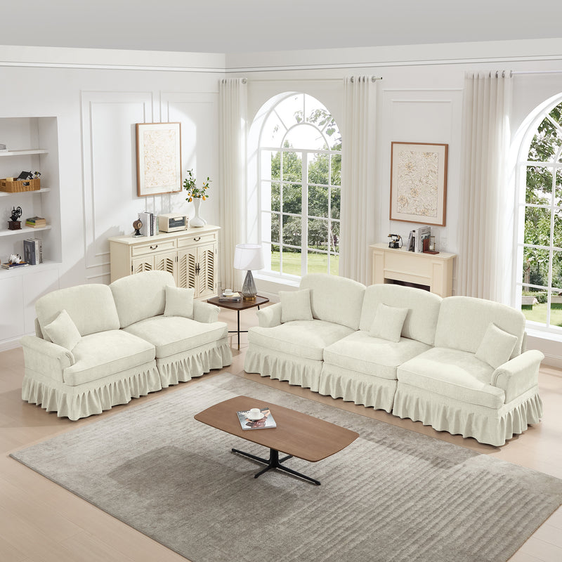 3-Seater Loveseat - Beige