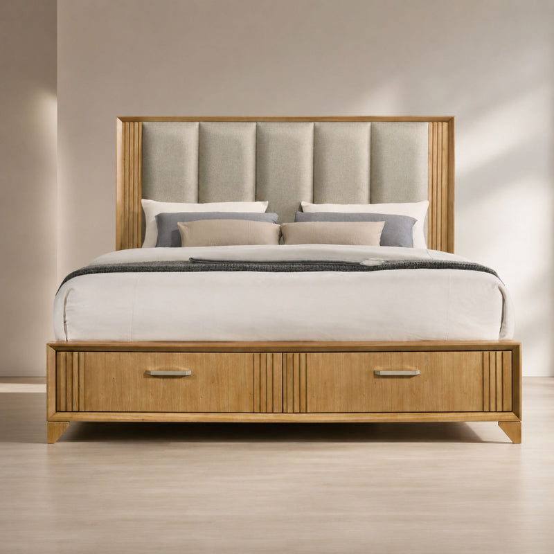 Hugo - Storage Bed With Upholstered Headboard