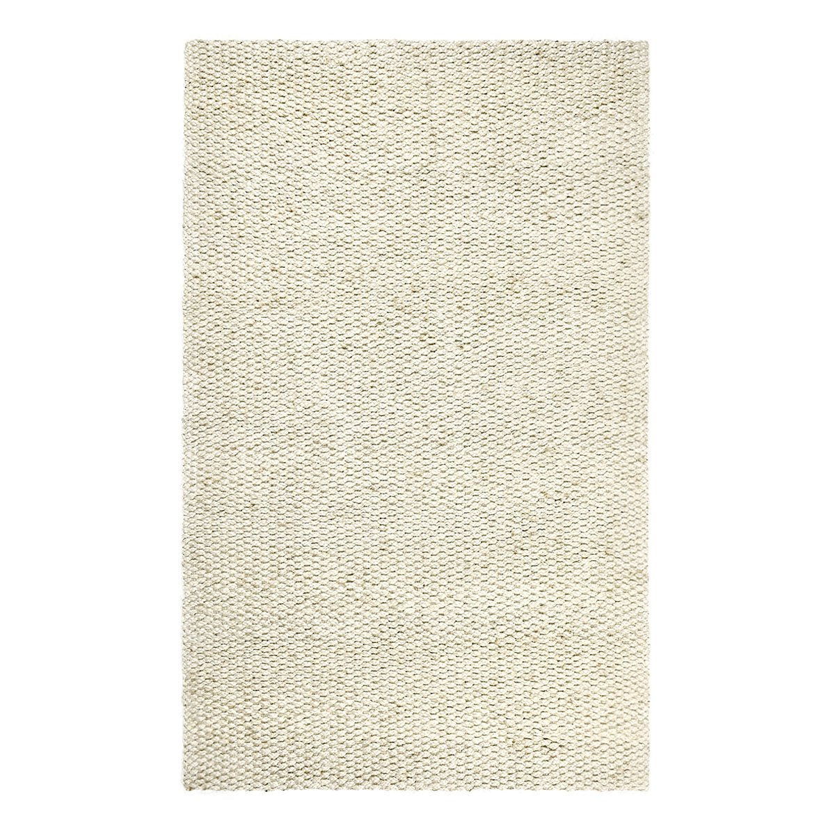 Ivory jute rug, rectangular weave with subtle raised texture