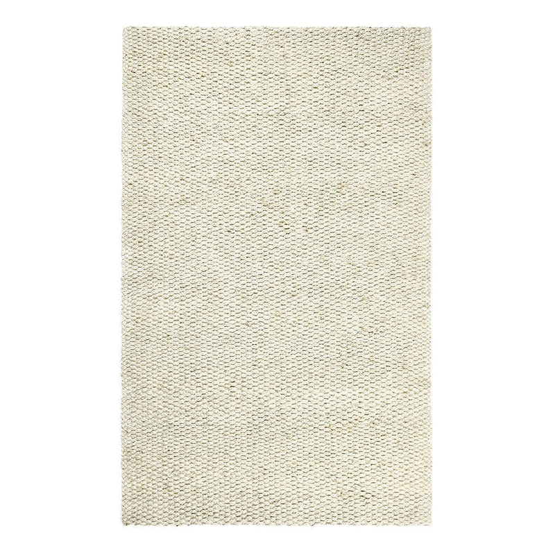 Ivory jute rug, rectangular weave with subtle raised texture