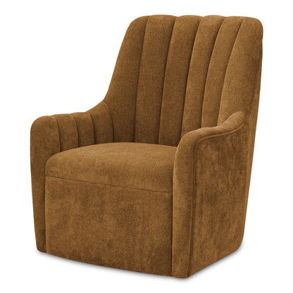 Bowie - Swivel Chair - Ochre Brown