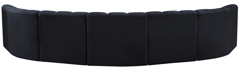 Arc - Velvet 7 Piece U-Shaped Modular Sofa