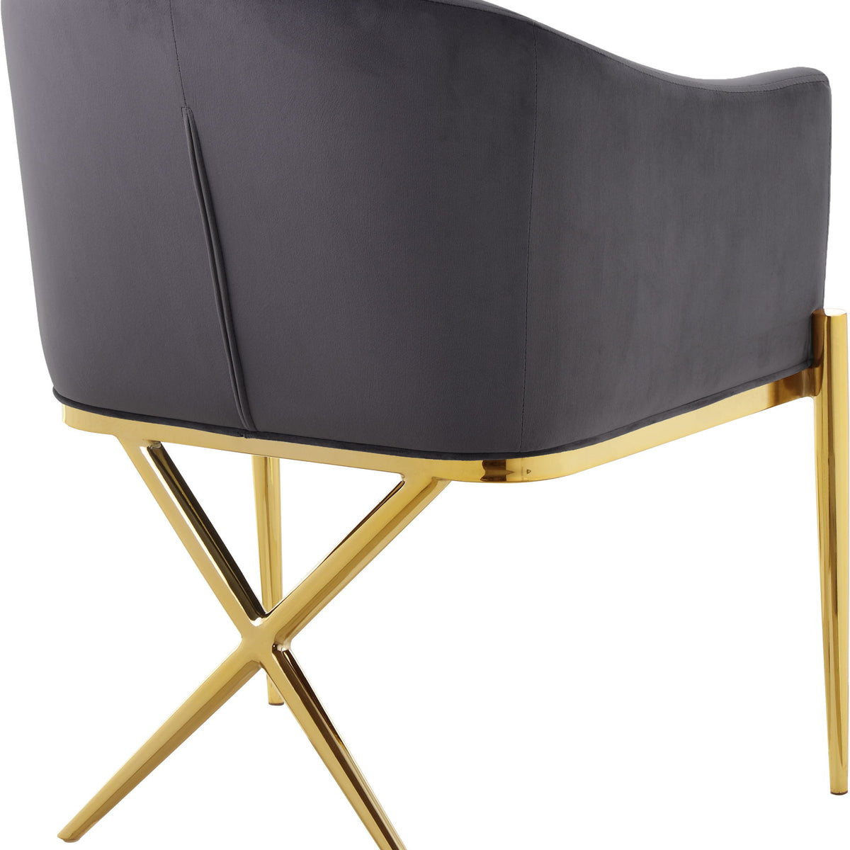 Xavier - Dining Chair with Gold Legs