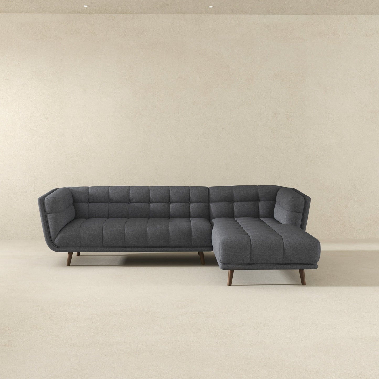 Addison - L Shape Sectional Sofa Tufted