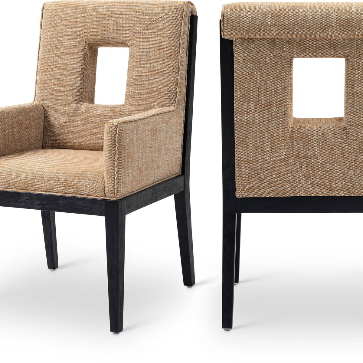 Gwendolyn - Dining Arm Chair With Black Frame