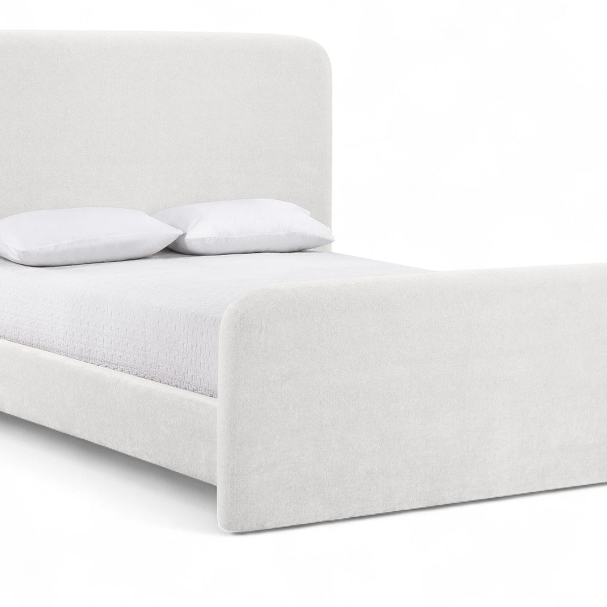 Fira - Chenille Fabric Upholstered Bed