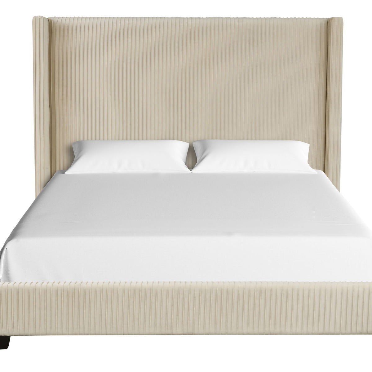 Upholstered Bed, Space-Saving Design