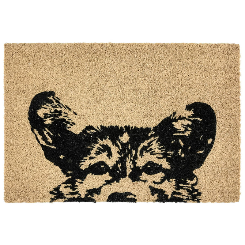 Doormats - Earnest Dog Doormat - Black & Beige