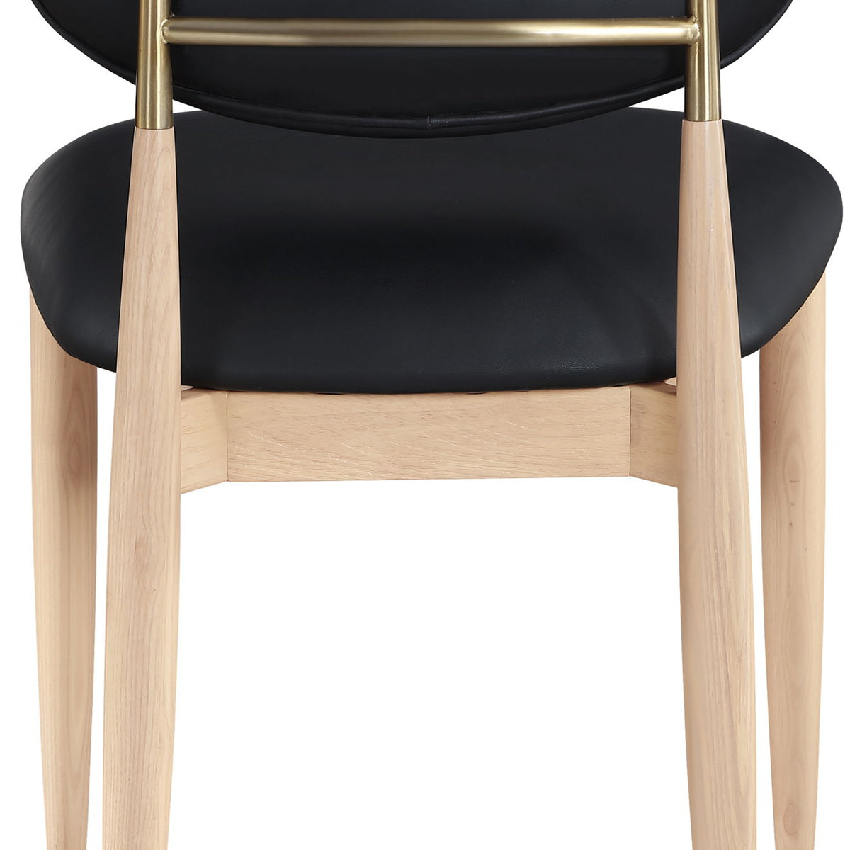 Riccio - Faux Leather Dining Side Chair (Set of 2) - Natural Frame